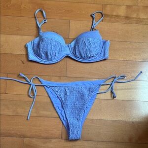 L*space Purple Sparkly Bikini Set